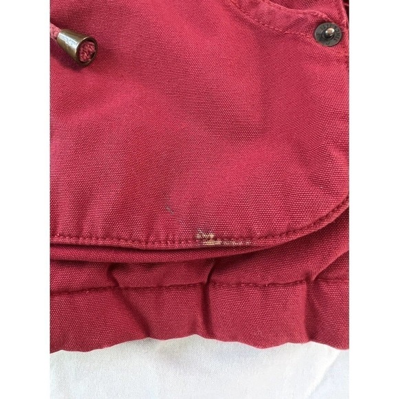 VTG Field & Stream Men’s Red Barn Work Chore Coat Gorpcore LG Corduroy Collar - Picture 12 of 16